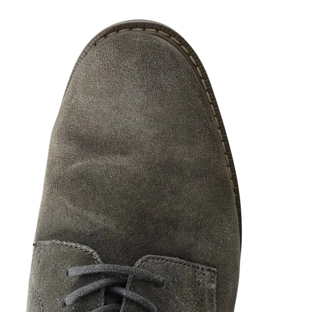 G.H. Bass & Co Mens Pasadena Grey Leather‎ Suede Shoes SZ 8W No Insoles Office